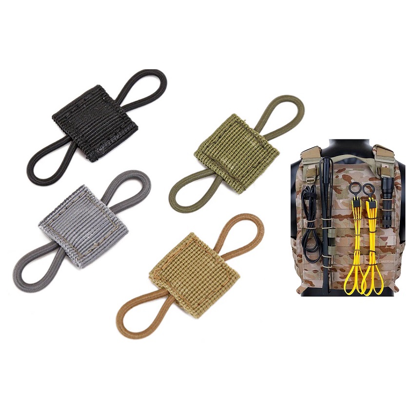 Molle Retentor Modular Airsoft Alça Bandoleira Mochila Elástico