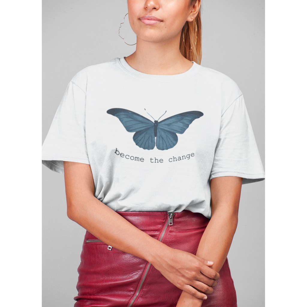 Camiseta FYT. Feminina Become the Change - T-shirt Feminina Tshirt Blusa Camisetas Sublimação
