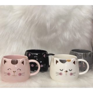 Caneca cerâmica gatinho de 400ml