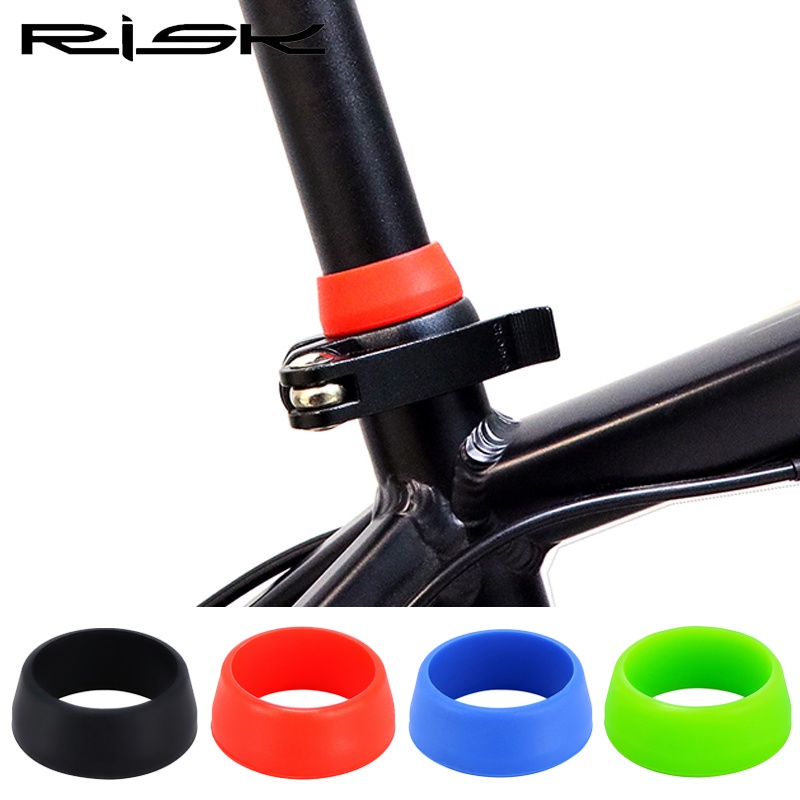 Mountain Bike Espigão Anel De Borracha Tampa Protetora Contra Poeira Ciclismo Silicone MTB Estrada Da Bicicleta À Prova D'água Seatpost Sílica gel Caso Protetor