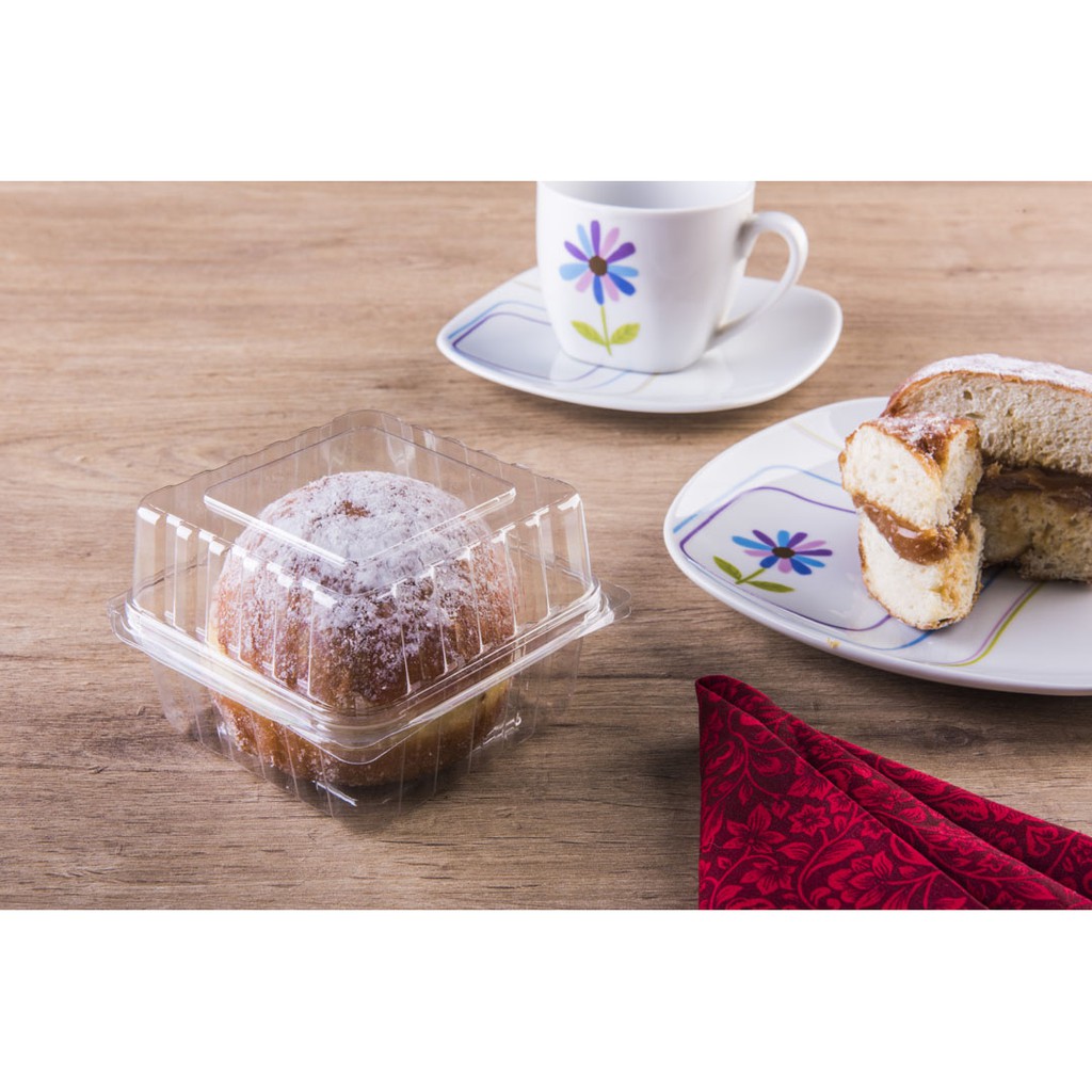 10 Embalagem  Doce Quadrado com tampa articulada - 500ml Sonho Bomba Doce Galvanotek G658 em Oferta na Shopee