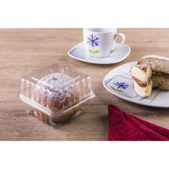 10 Embalagem Doce Quadrado com tampa articulada - 500ml Sonho Bomba Doce Galvanotek G658