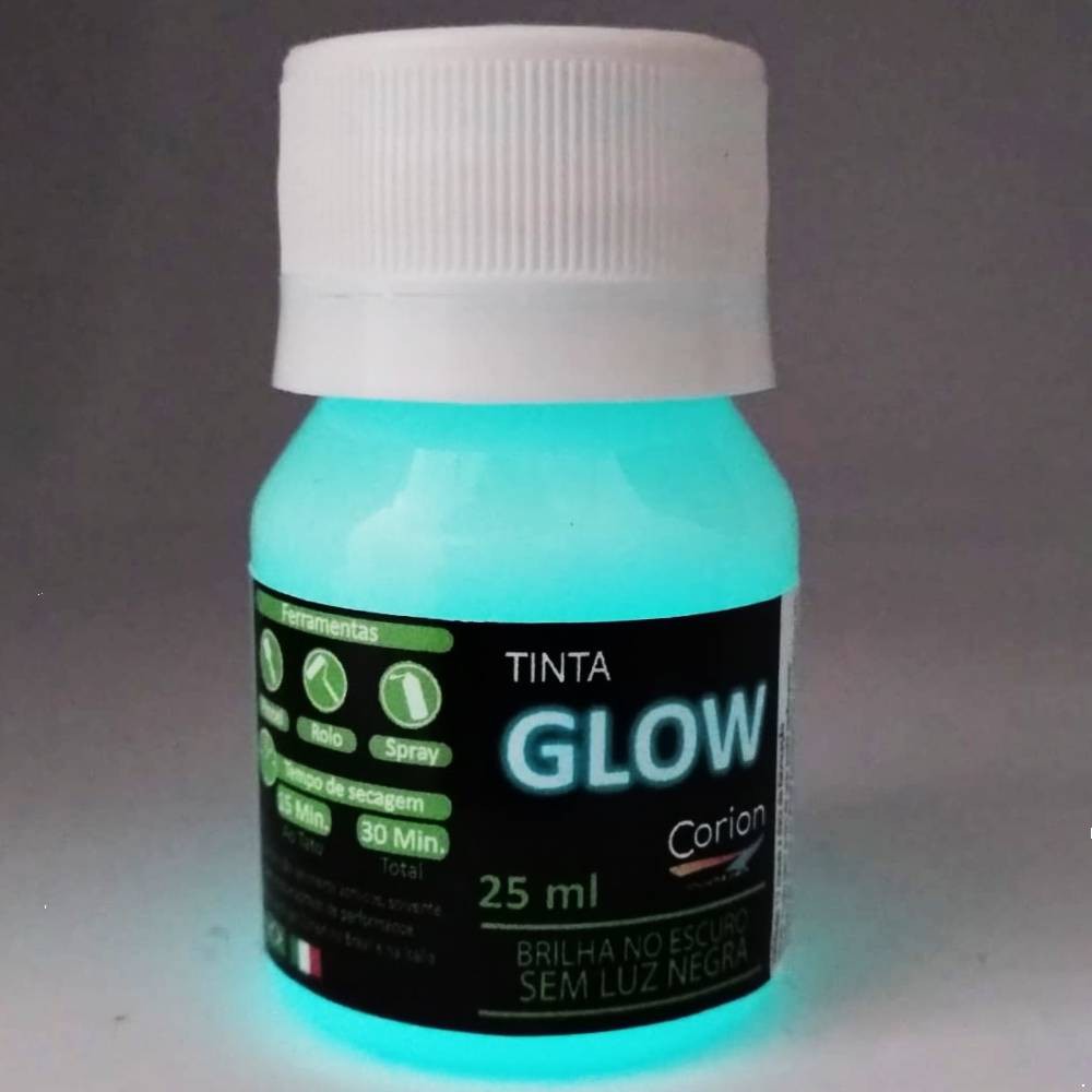 Tinta Ponto Glow Para Alça e Massa De Mira 25ml (Branco Neon)