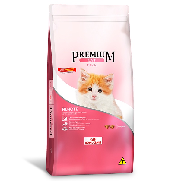 Ração Royal Canin Premium Cat para Gatos Filhotes - 10,1Kg