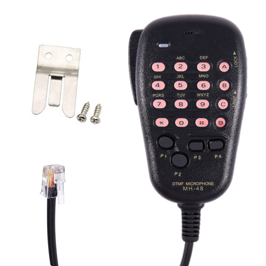 Microfone Ptt Yaesu Mh-48a6j para radio Ft1802 Ft1900 Ft2800 Ft2900