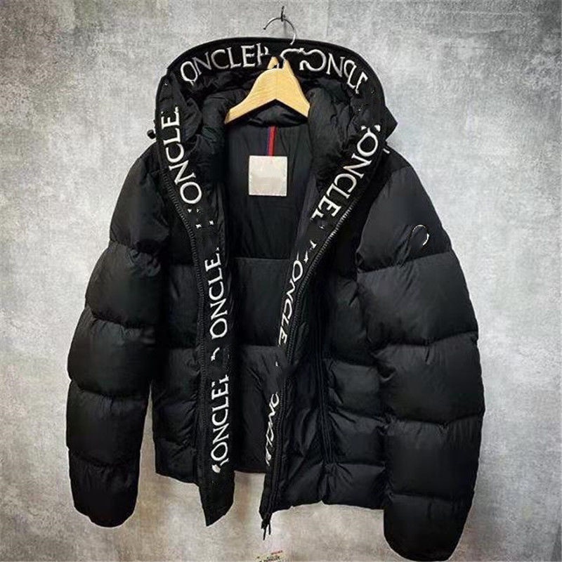 Moncler 2021 Jaqueta Masculina Com Estampa De Texto/Algodão Zíper/Fita Grossa /
