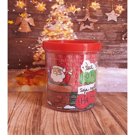Caneca acrílica rosqueável personalizada Natal | Shopee Brasil