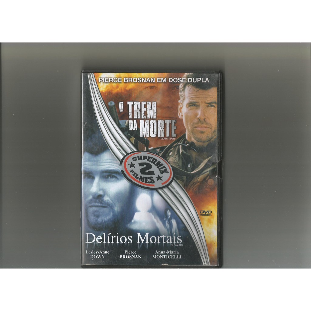 DVD * O TREM DA MORTE + DELÍRIOS MORTAIS * PIERCE BROSNAN - IMPECÁVEL