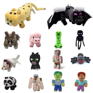 Bonecos De Pelúcia 18-60cm Minecraft Creeper Enderman Lobo