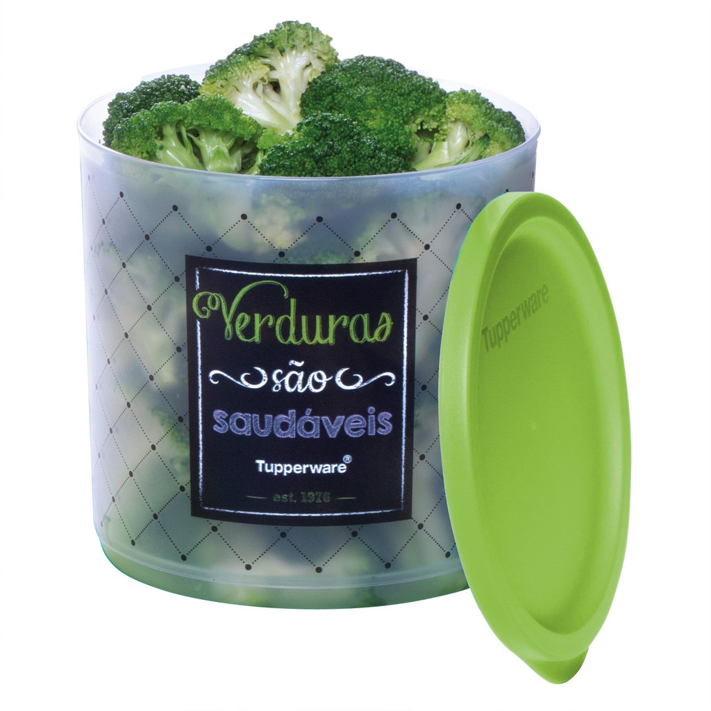 Tupperware Refri line Redondo Bistrô 1,1L Verdura