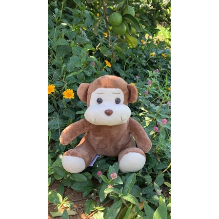Macaco De Pelucia Tamanho P, Bicho De Pelucia Brinquedo E Decoração Antialergico 16 Cm