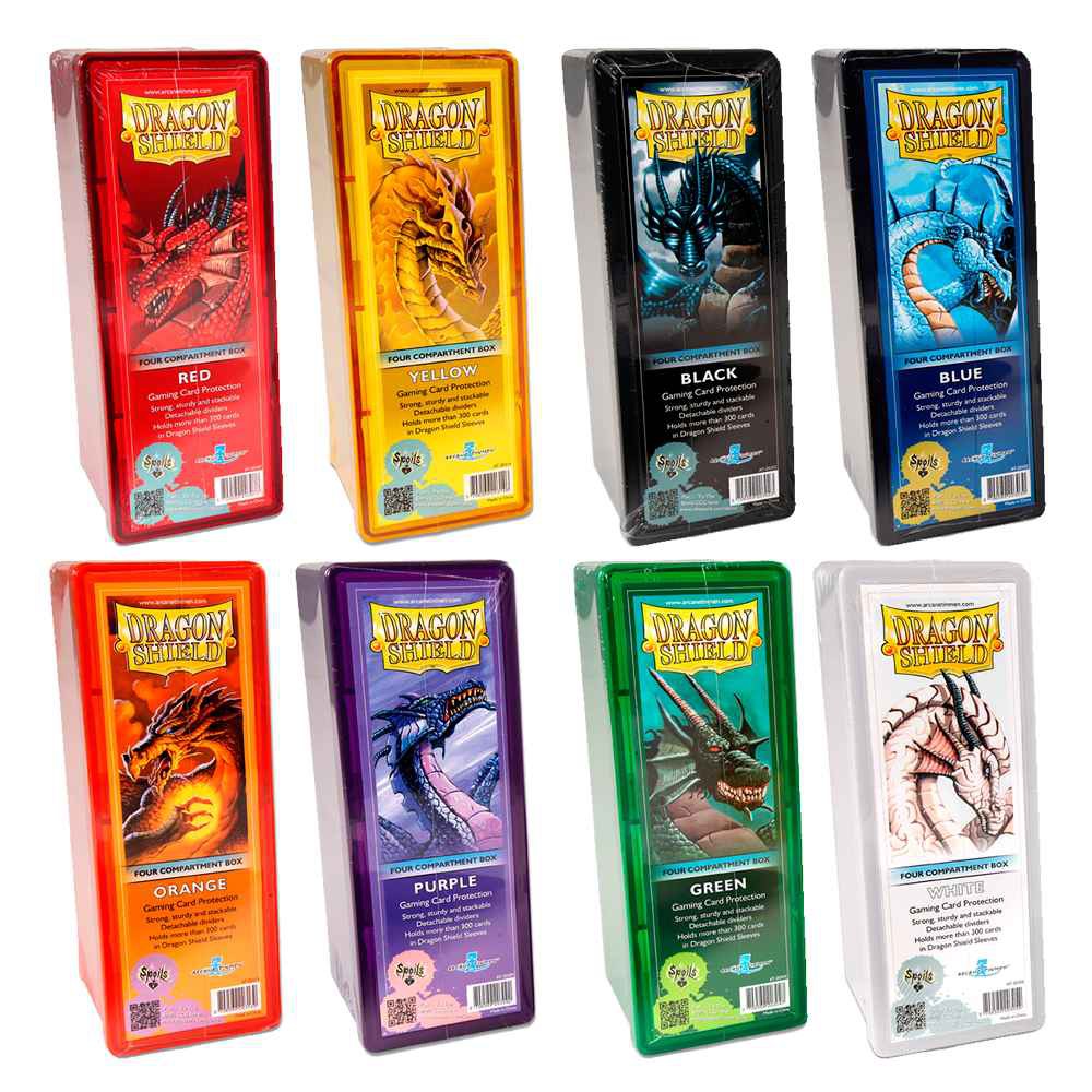 Deck Box Four Compartment Dragon Shield Yugioh Pokemon Magic Shopee