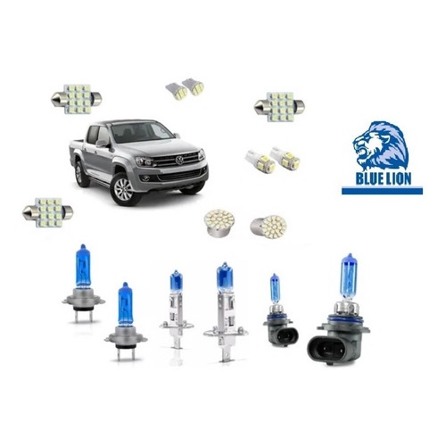 Amarok Kit Lampadas Led + Super Branca Farol Milha- Todas.