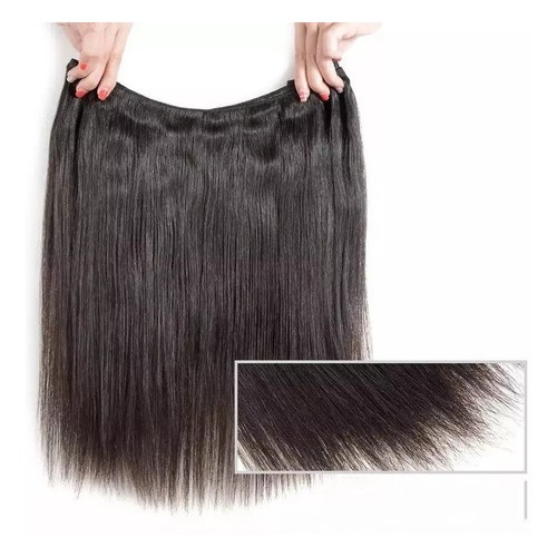 Cabelo Humano Liso Natural Mega Hair Em Tela 50 Centímetros 150 Gramas ...