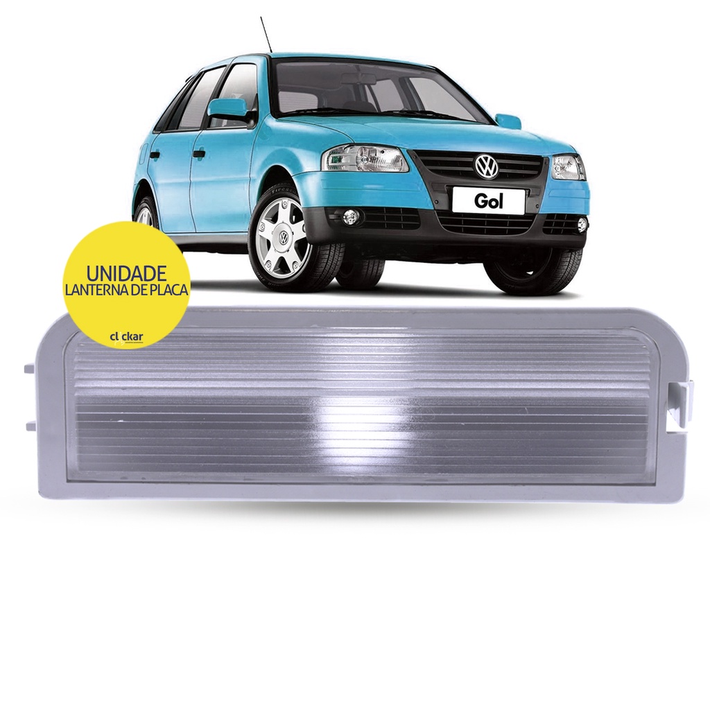 Lanterna Luz De Placa Volkswagen Gol G3 G4 2000 2001 2002 2003 2004 2005 2006 2007 2008 2009 2010 2011 2012 2013 2014