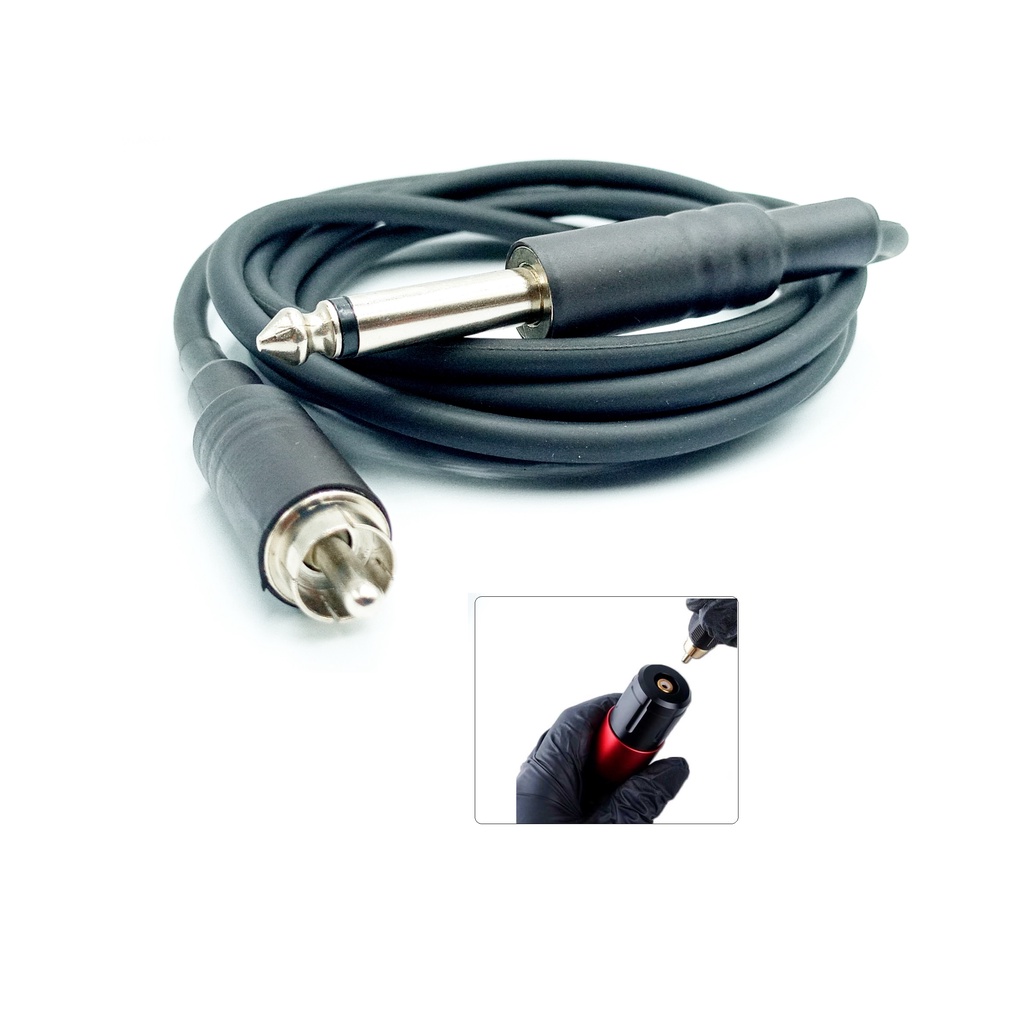 Cabo rca clipecord para máquina Rotativa de tatuagem pen, pop,x13  borracha tattoo -0181