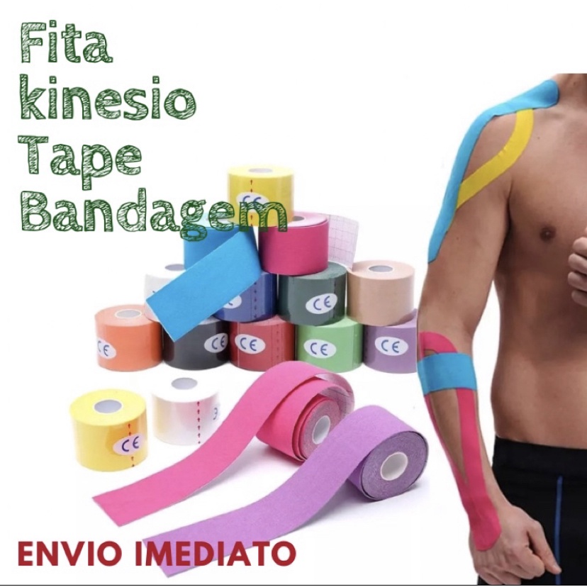 Fita Kinesio Tape Bandagem Crossfit Esportes