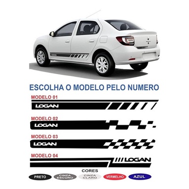 Kit Adesivos Lateral E Traseira Renault Logan Sport Kit Ate 2019