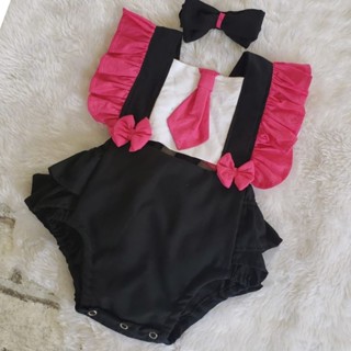 Poderosa Chefinha Romper Jardineira Body Roupa de bebe Luxo Macaquinho em Oferta na Shopee