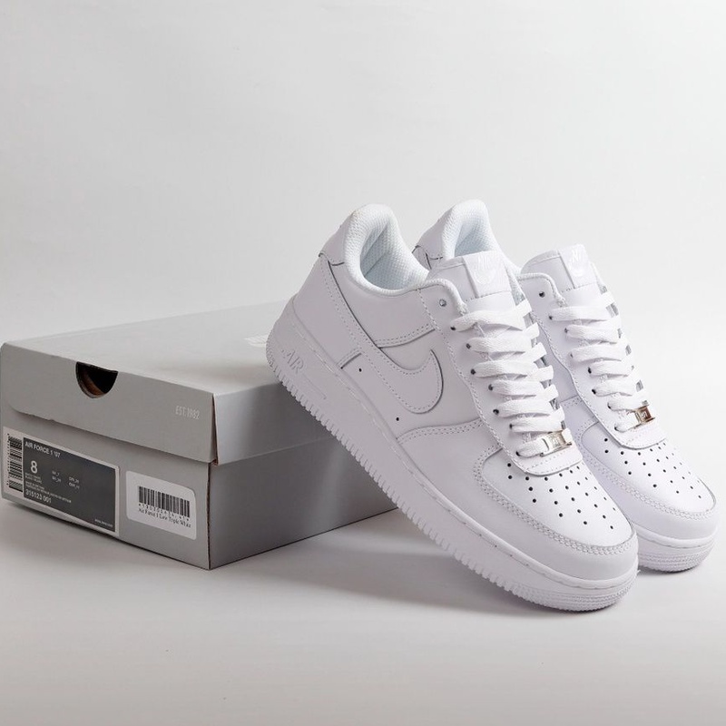 Tênis Nike AIR FORCE 1 Bass TRIPLE Branco PREMIUM MIRROR VIETNAM Importação CASUAL Masculino