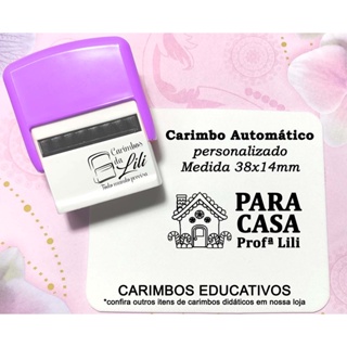 Carimbo personalizado Para Casa - Carimbo Visto - Carimbo para cadernos - Carimbos para Professora em Oferta na Shopee