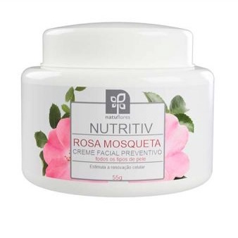 Rosa Mosqueta Creme Facial Preventivo 55g - Natuflores em Oferta na Shopee