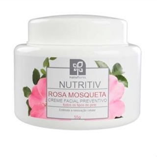 Rosa Mosqueta Creme Facial Preventivo 55g - Natuflores em Oferta na Shopee