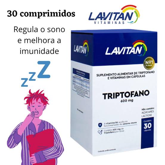 Lavitan Triptofano Bem Estar Com 30 Comprimidos | Shopee Brasil