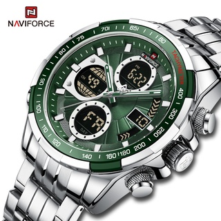 NAVIFORCE Relógio De Quartzo Masculino 100 % Original Com Display Duplo E Luminoso À Prova D