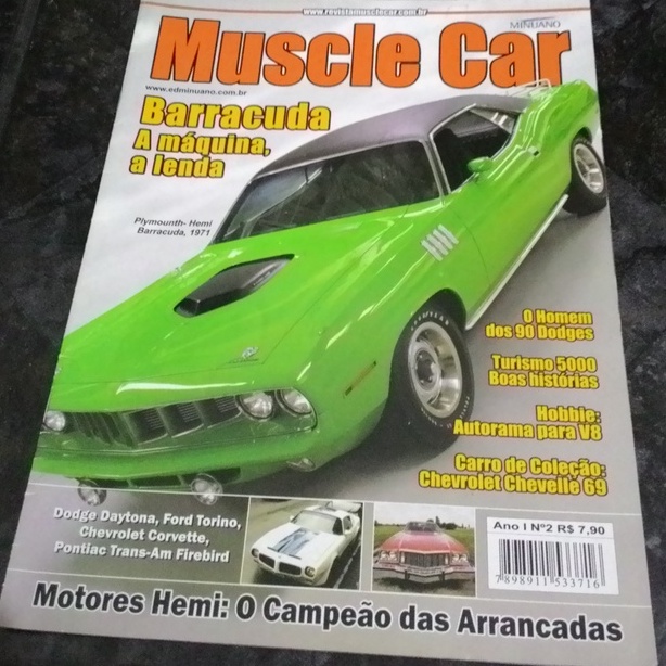 Revista Muscle Car Nº 02 - Barracuda Chevelle