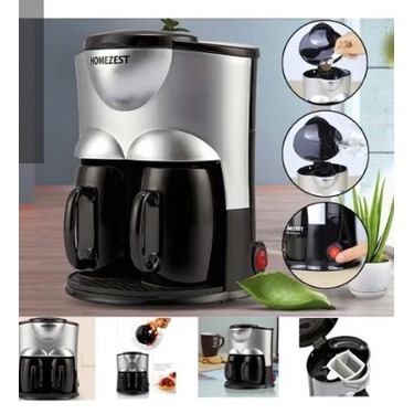 Cafeteira Elétrica Expresso Homezest Com 2 Canecas Coffee Maker 110V - Envio Imediato Cafeteira Elétrica Expresso cafeteiras e acessórios cafeteira eletrica 110