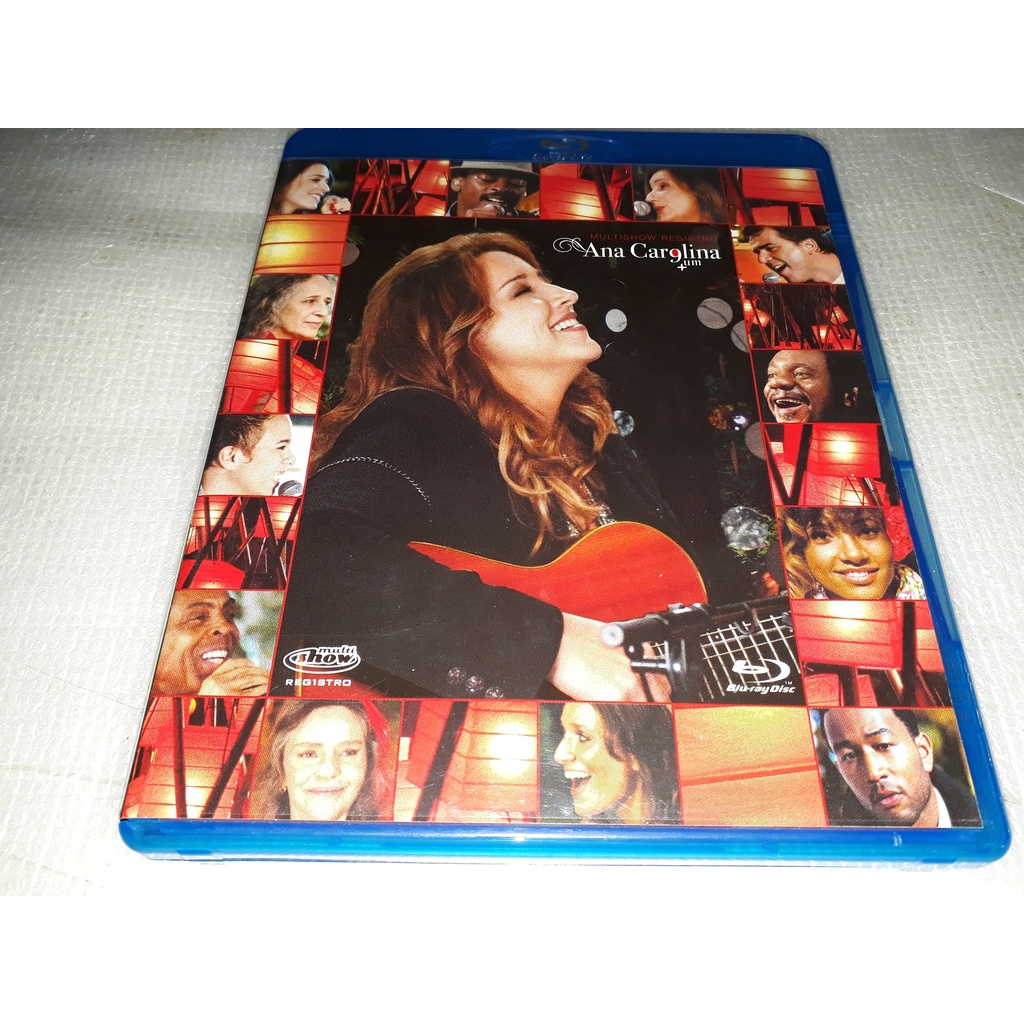 BLU RAY ANA CAROLINA REGISTRO  BLU RAY ZERADO COM ENCARTE USADO