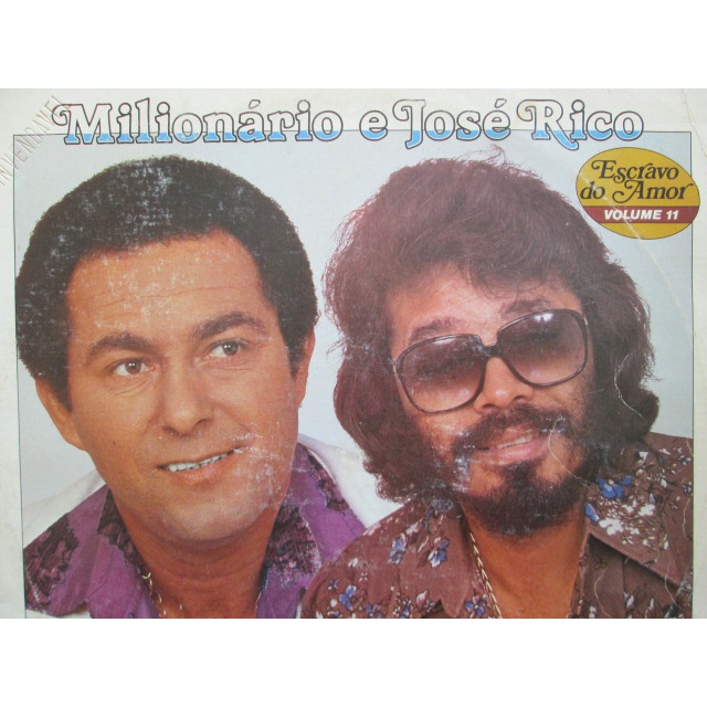 LP Vinil - MILIONÁRIO & JOSÉ RICO - Escravo Do Amor - Vol.11 -1981 - Novissimo Raridade