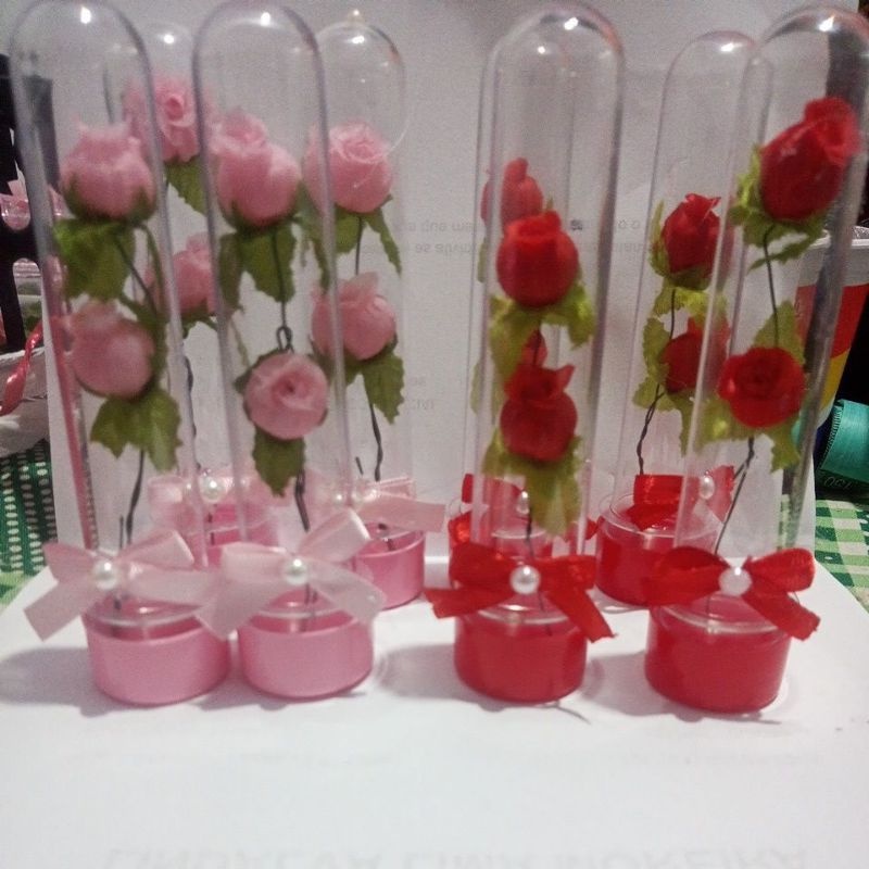 30 LEMBRANÇINHA tubetes com florzinha