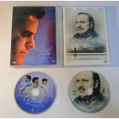 DVD - Divaldo O Mensageiro da Paz + Kardec A História por Trás do Nome (2 DVD's)