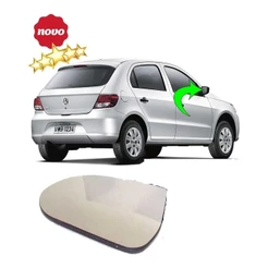 Lente Refil Retrovisor Gol GV Fox 2008 Lado Esquerdo Motorista