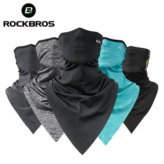 ROCKBROS Esporte Triângulo Cachecóis De Tecido Gelo Caminhada Sapatos De Ciclismo Bandanas De Cabeça Máscara Facial De Bicicleta em Oferta na Shopee