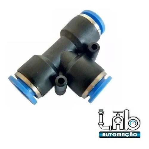 Conexão Pneumática União Em T 4mm ( Tee ) -  Kit 10 Peças