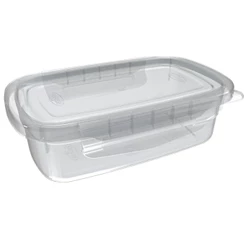 Pote Organizador Raso Médio com Travas 500 ml Nitron para Mantimentos e Alimentos Cozinha Organizada