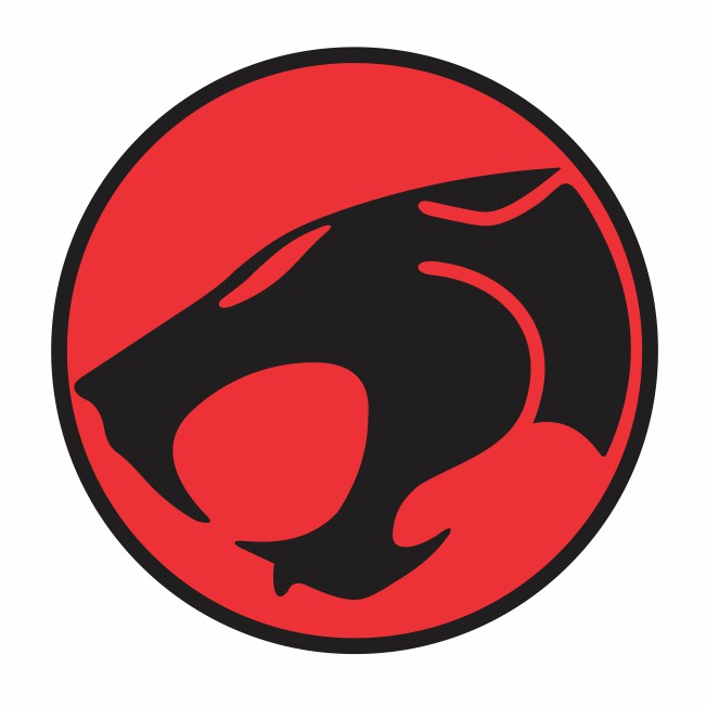 Adesivo Recorte Eletrônico Thundercats Logo Redondo 30cm Thundera Geek Decoração Nerd Gamer Notebook