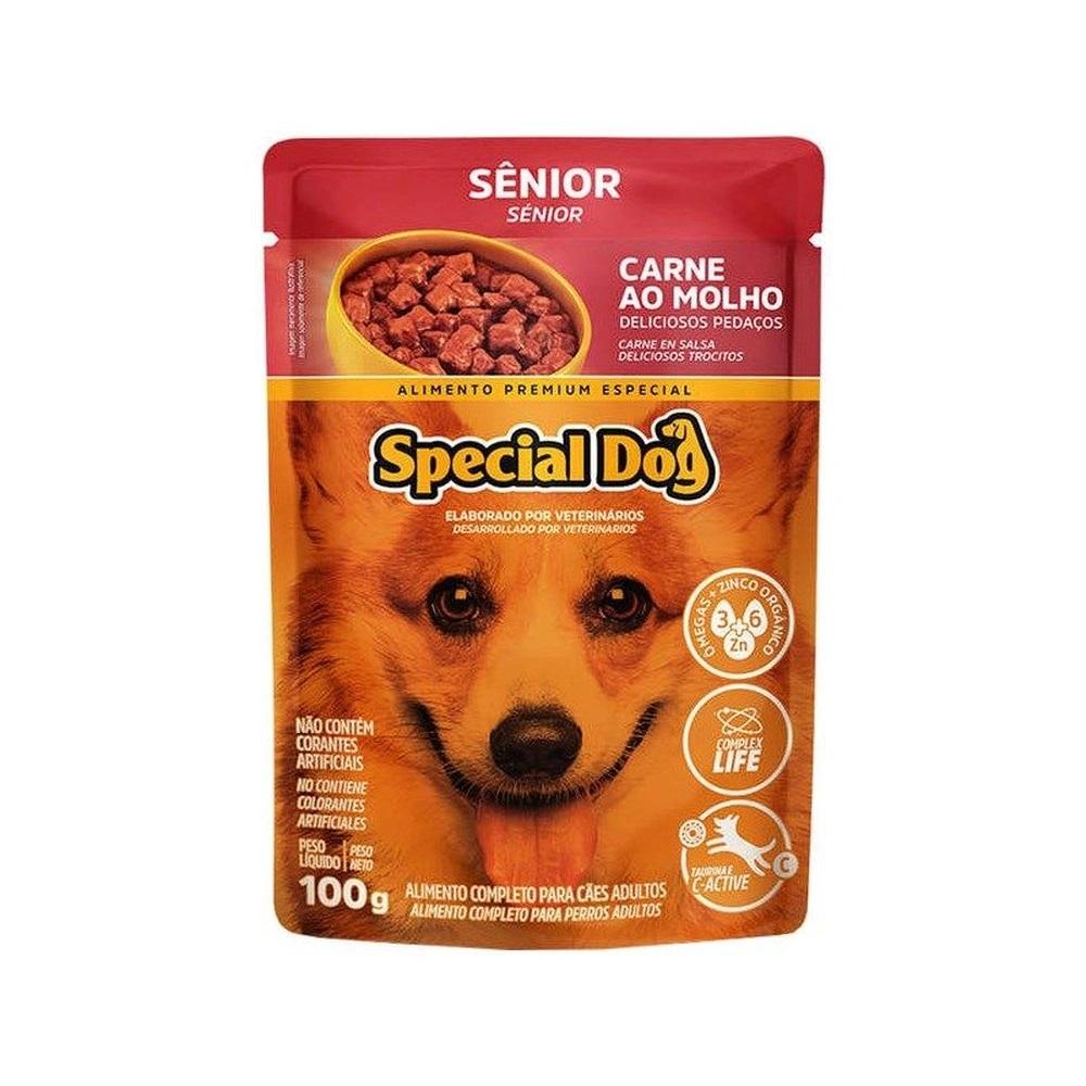 Ração Úmida Special Dog Sabor Carne Para Cães Sênior 100g