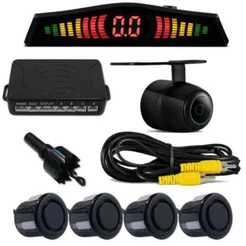 kit sensor de ré 18mm mais câmera universal colorida