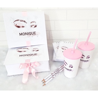 5 Kits Cursos Personalizados (Caixa + Bloquinhos+lápis+copo+certificado) Design de Sombrancelhas, Boas Vindas, Empresas em Oferta na Shopee