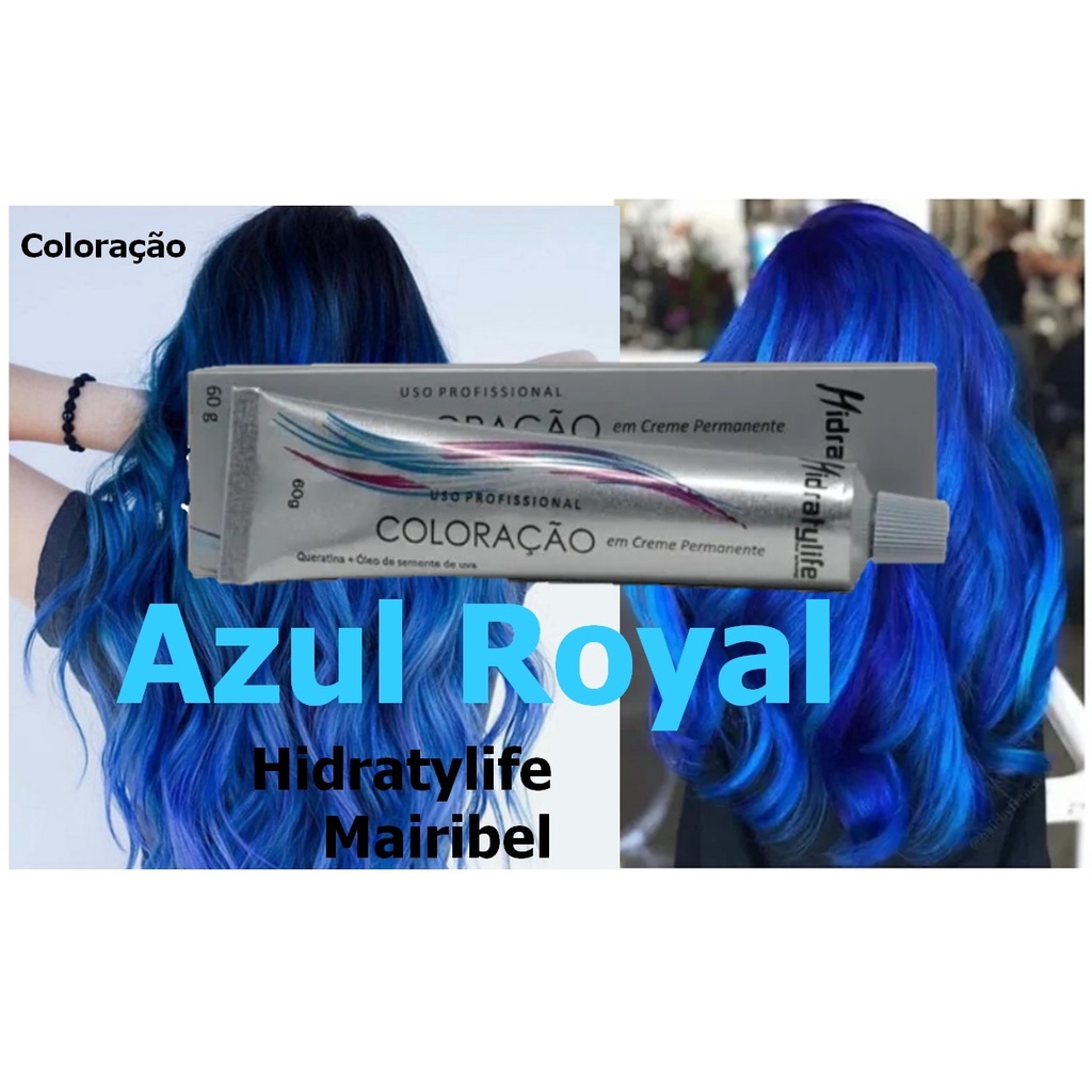 Tinta Cabelo Azul Royal Colora O G Hidratylife Mairibel Desconto No Pre O