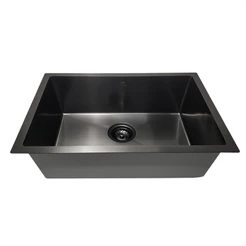 Cuba Gourmet Pia Cozinha Preta Inox 304 Com Válvula - Tubrax