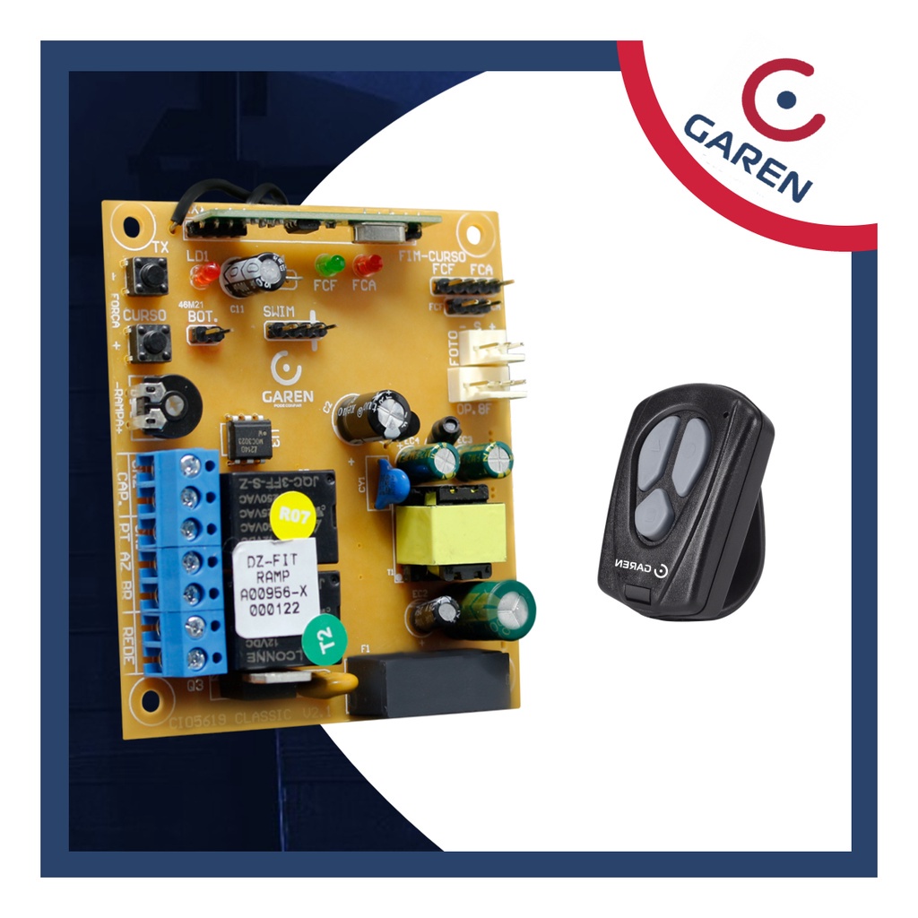 Placa Central De Comando Classic Fit Ramp + 1 Controle Garen