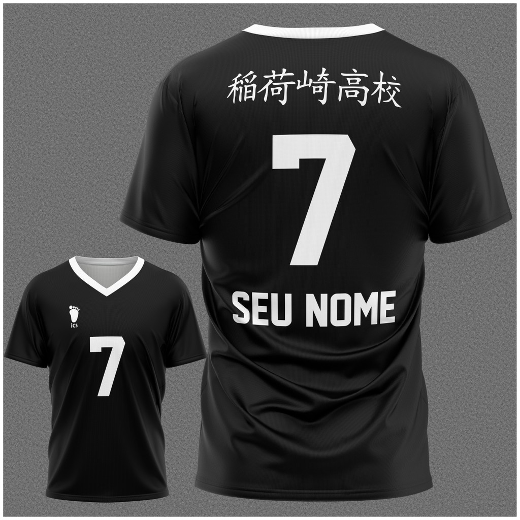 Camiseta Cosplay Uniforme Haikyuu Inarizaki High School