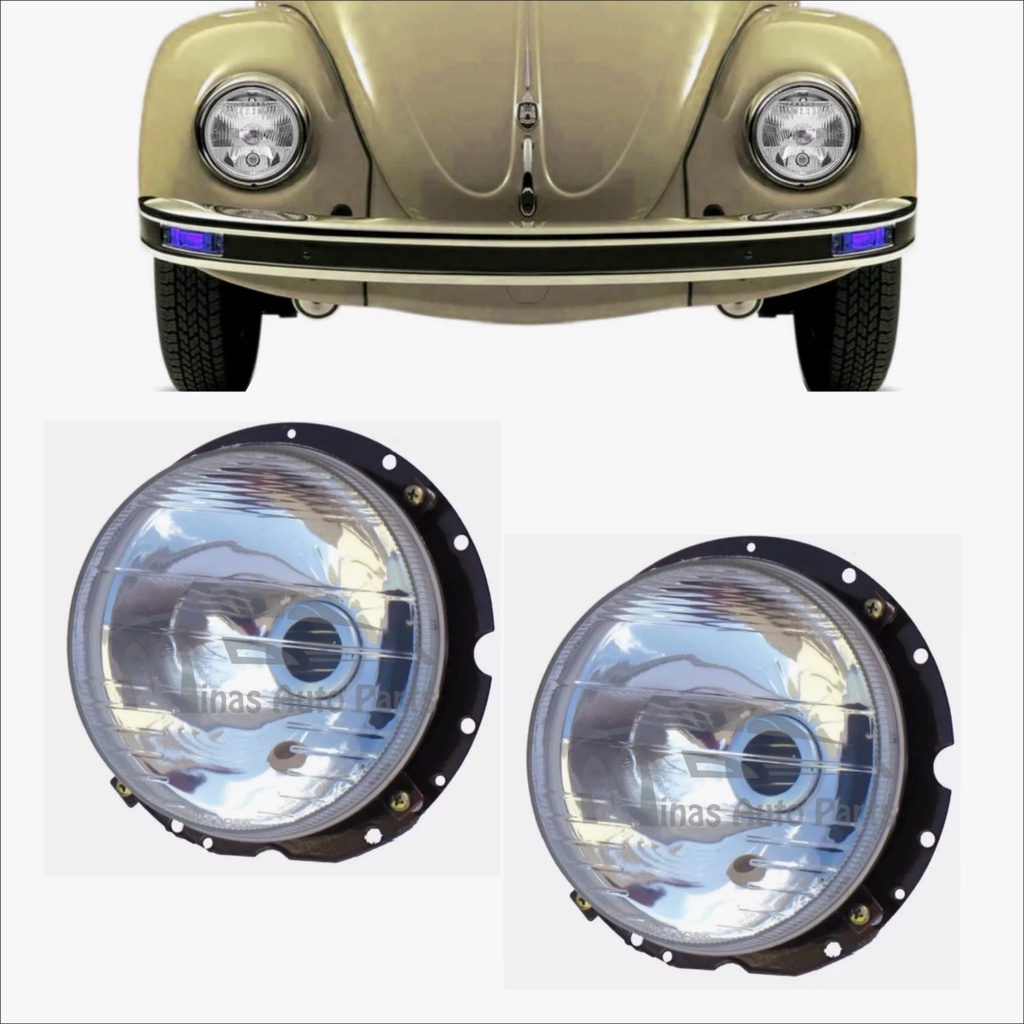 Par Farol Fusca Kombi Esportivo 76 A 96 Tuning C/vigia