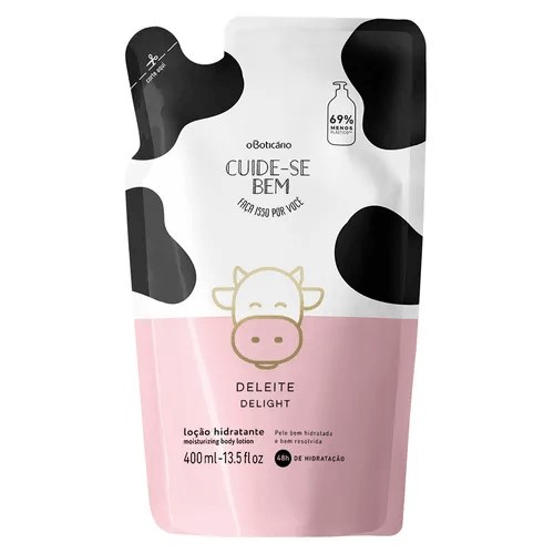 Cuide-se Bem Deleite Refil 400ml Loção Corporal Hidratante