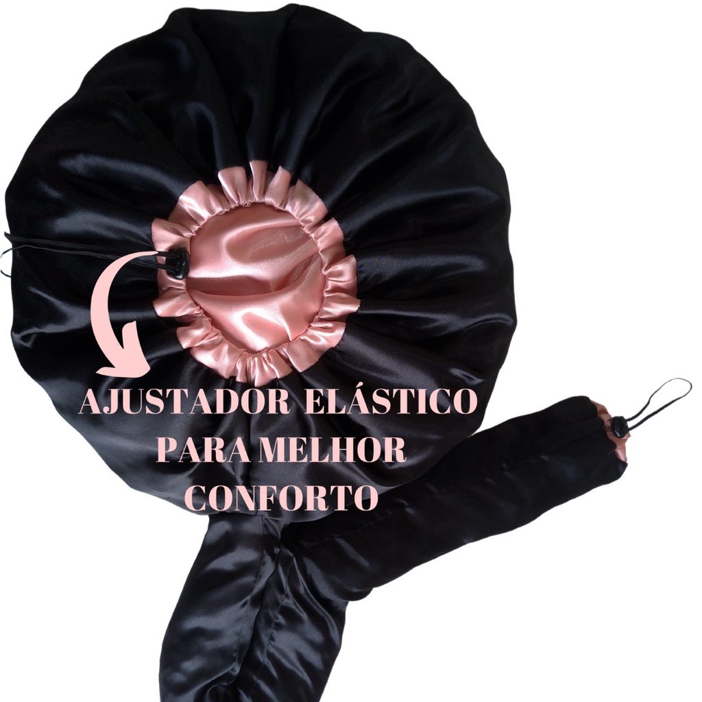Touca Para Secar Cabelo Cacheados De Cetim Touca Difusora Para Secador ...
